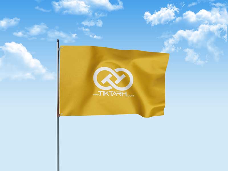 دانلود موکاپ پرچم