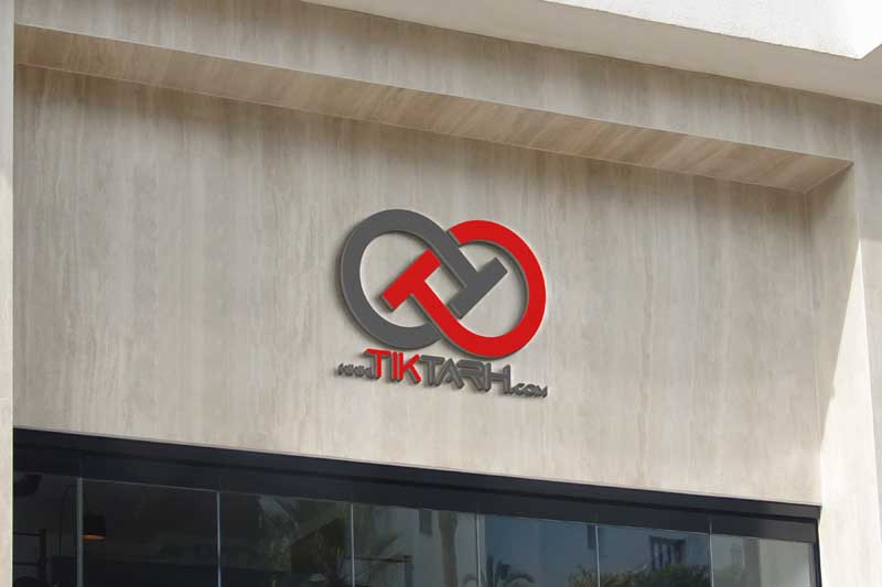 دانلود طرح موکاپ لوگوی بالای در