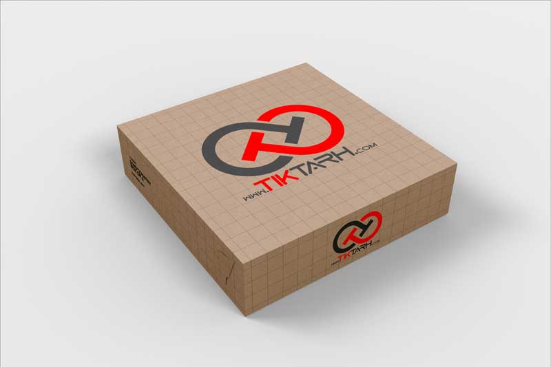 طرح موکاپ جعبه دونات مربع