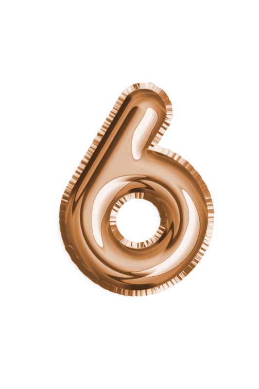 طرح کلیپ آرت بادکنک عدد 6