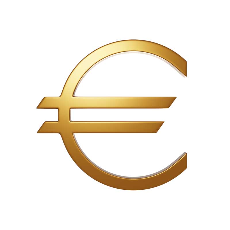 طرح کلیپ آرت نماد یورو