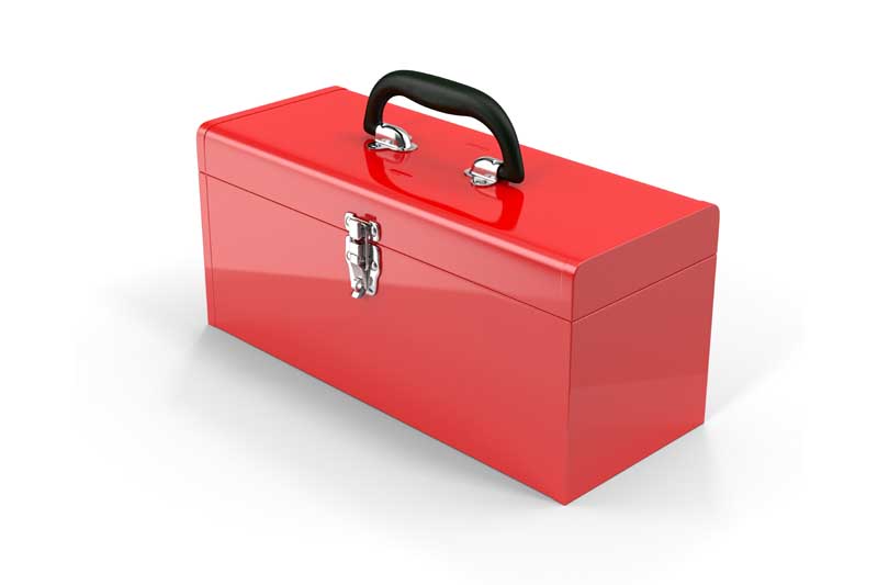 دانلود طرح لایه باز جعبه ابزار قرمز