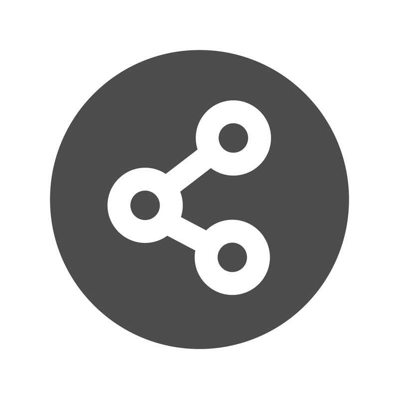 طرح با کیفیت آیکون اشتراک گذاری خاکستری