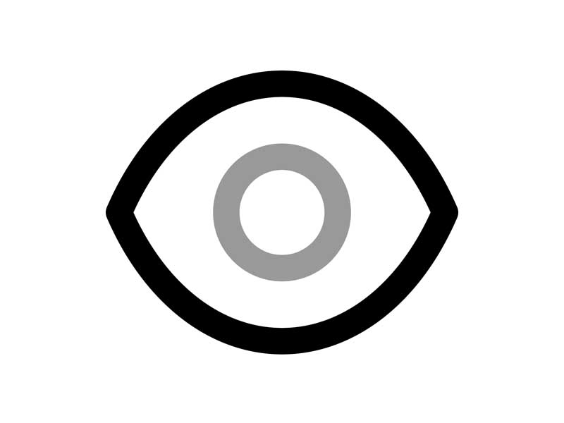 طرح با کیفیت آیکون نگاه کردن