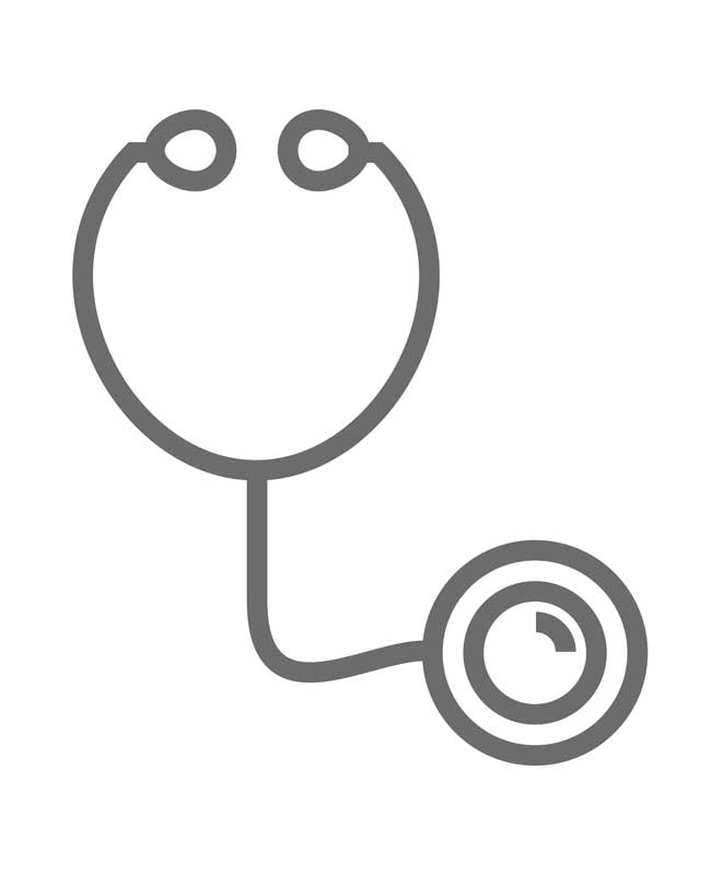 طرح با کیفیت آیکون گوشی پزشکی