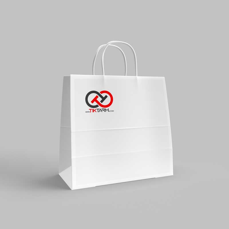 طرح موکاپ کیسه خرید بزرگ دسته دار
