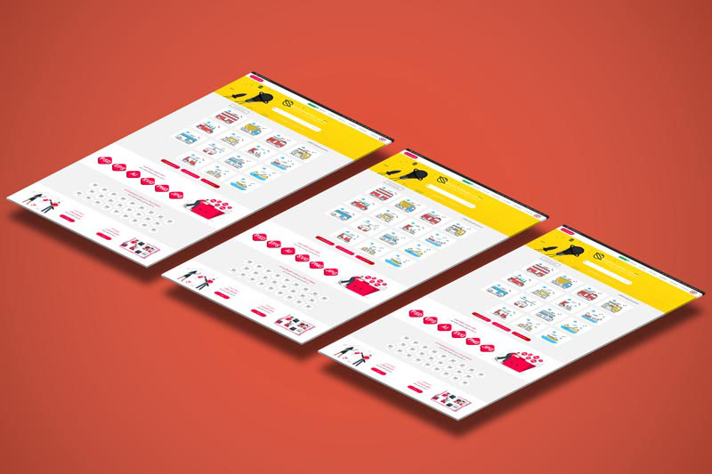 دانلود طرح موکاپ صفحات وب کنار هم