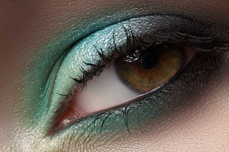 تصویر آرایش چشم سبز