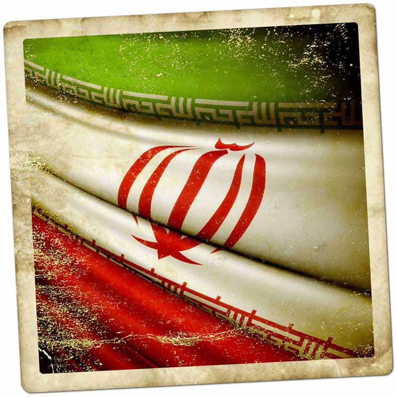 تصویر با کیفیت پرچم ایران بصورت عکس قدیمی
