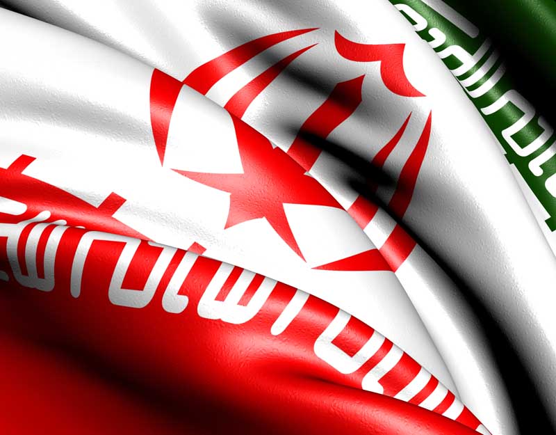 دانلود تصویر با کیفیت پرچم ایران در حال حرکت