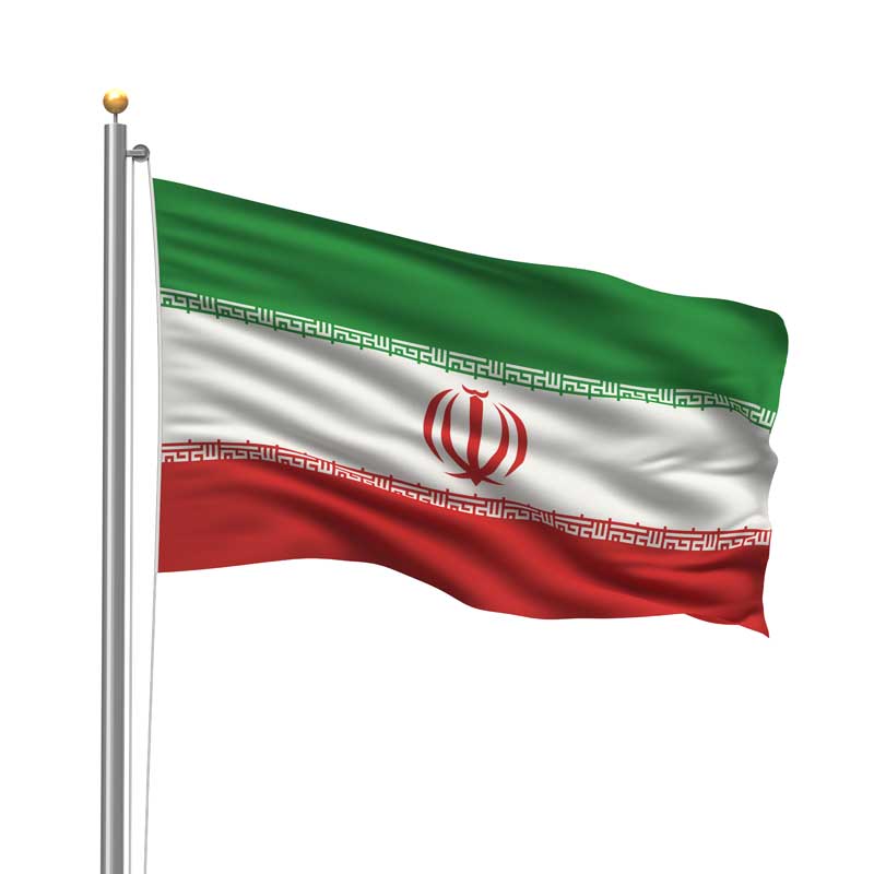 دانلود تصویر با کیفیت پرچم برافراشته ایران