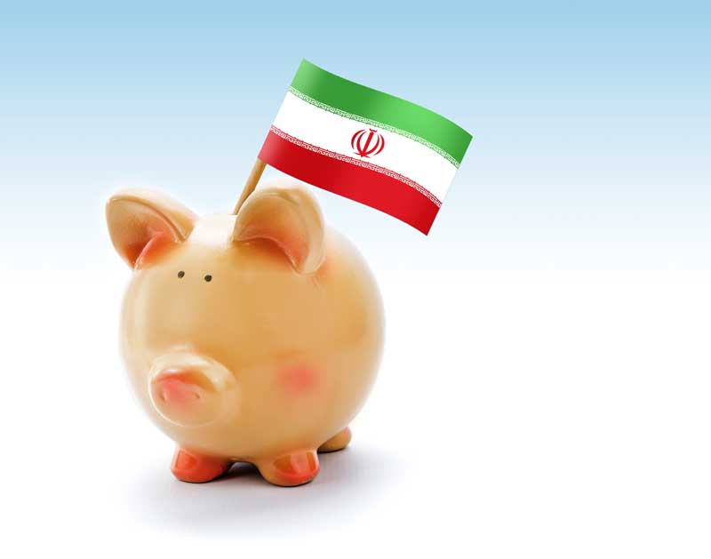 تصویر با کیفیت پرچم ایران و مجسمه خوک