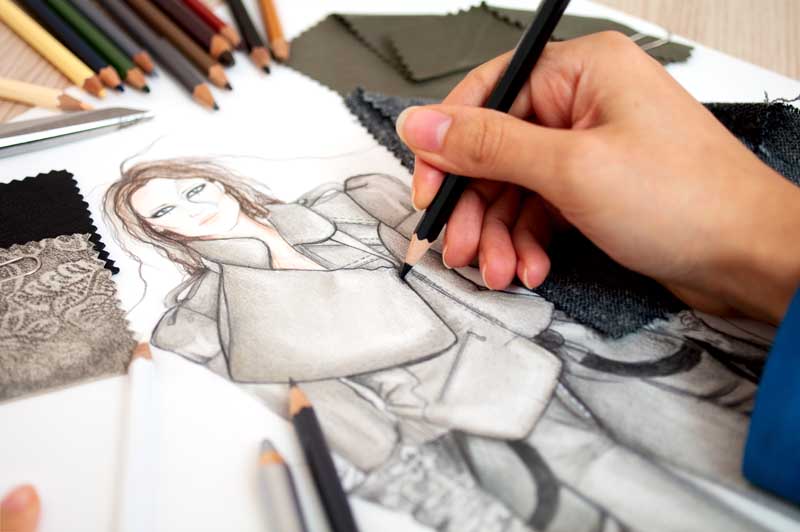 دانلود تصویر نقاشی طراحی لباس