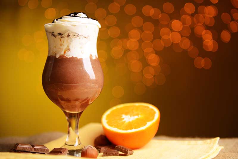 دانلود عکس شیک شکلاتی و پرتقال