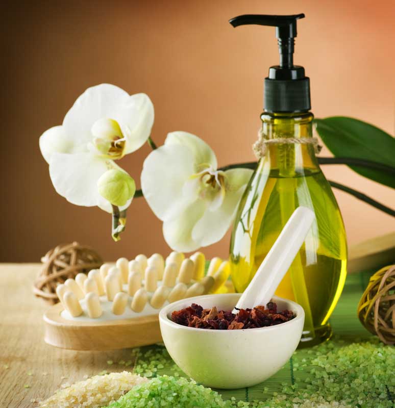 تصویر با کیفیت روغن ماساژ با شانه