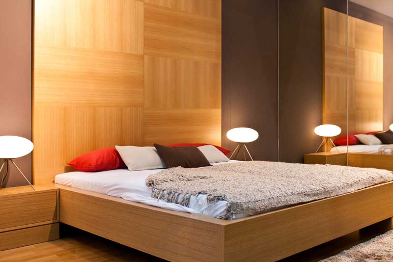 دانلود عکس زیبا از تخت خواب چوبی