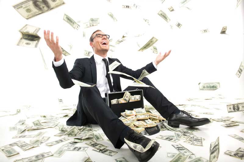 دانلود تصویر شادمانی از داشتن پول و ثروت