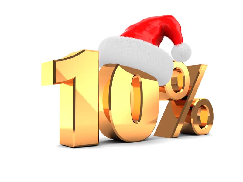دانلود تصویر 10 درصد تخفیف کریسمس