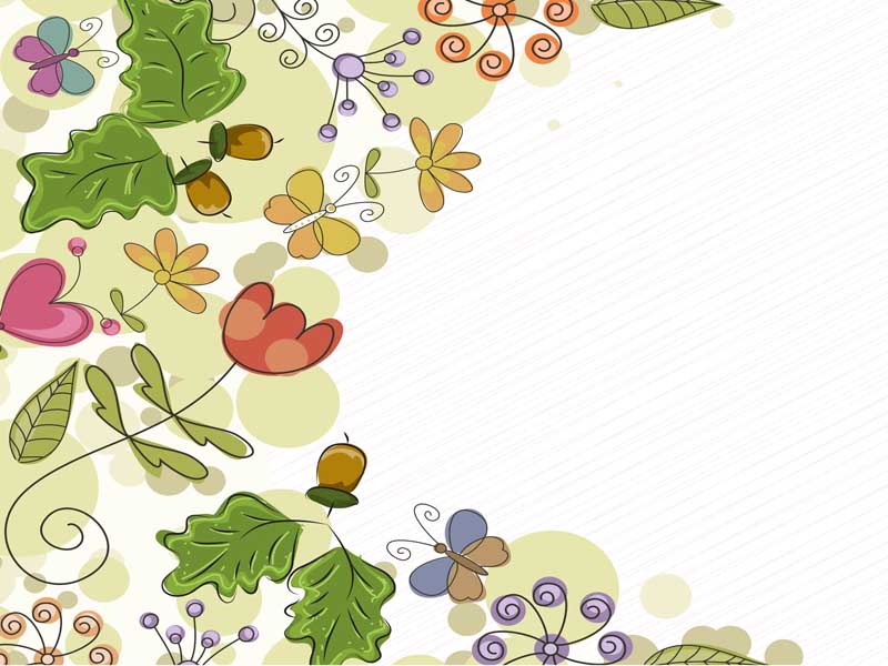 طرح لایه باز پس زمینه نقاشی بهاری