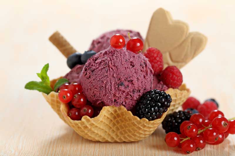 عکس گرافیکی بستنی اسکوپی تمشک