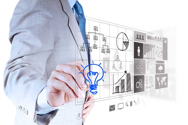 دانلود عکس تلاش برای ایجاد ایده های مناسب تا رسیدن به موفقیت