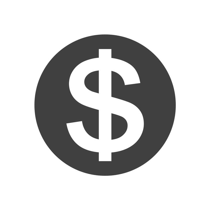 کلیپ آرت لایه باز نماد دلار