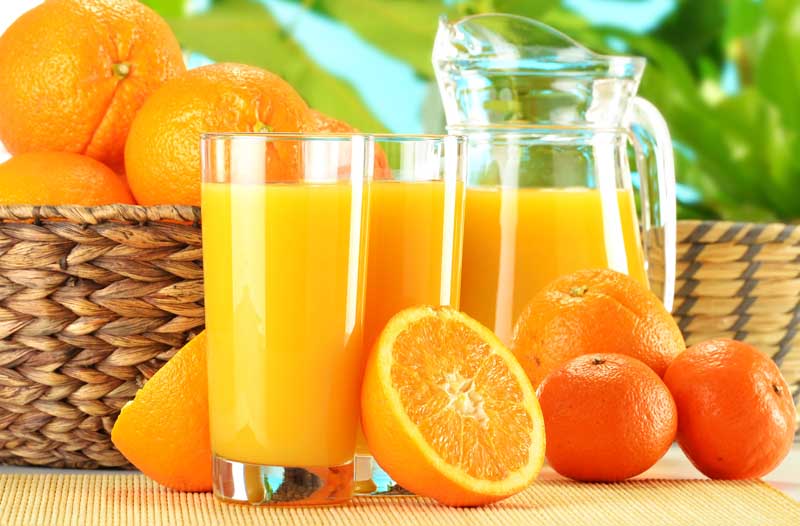 عکس زیبا از آب پرتقال