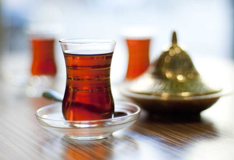 عکس زیبا از چای و قندان