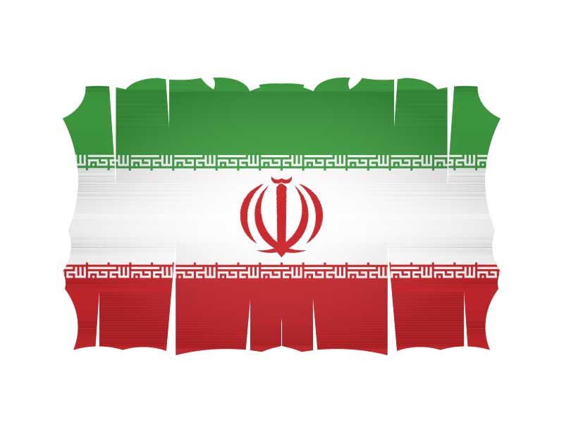 دانلود طرح لایه باز پرچم ایران کهنه