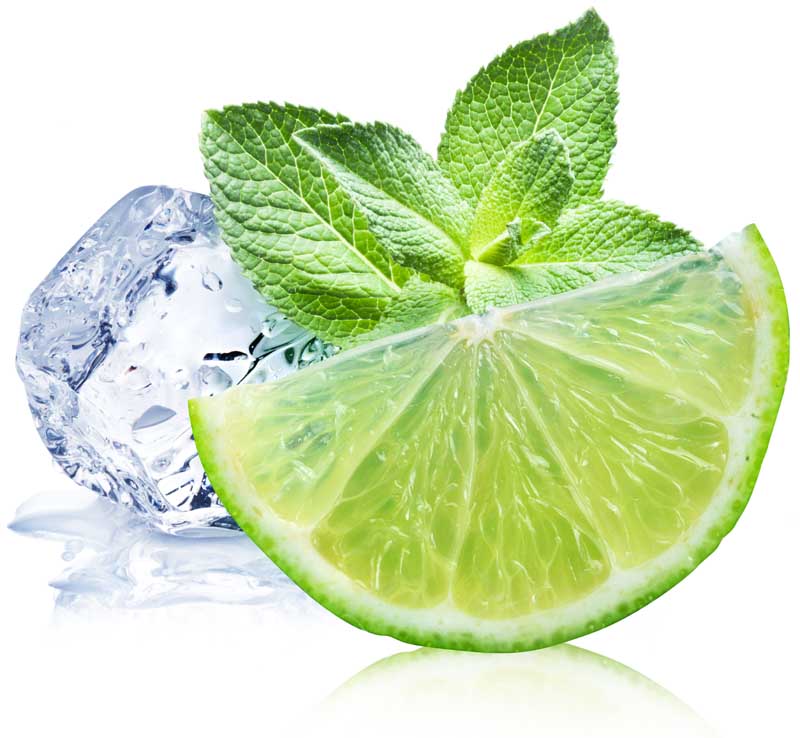 تصویر لارج فرمت از لیمو ها و نعنا