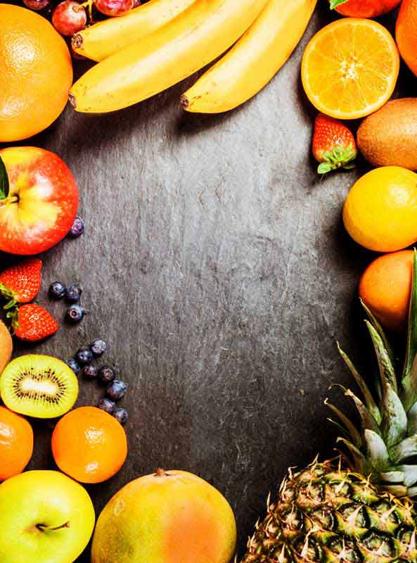 دانلود تصویر زیبا از میوه های زرد و قرمز