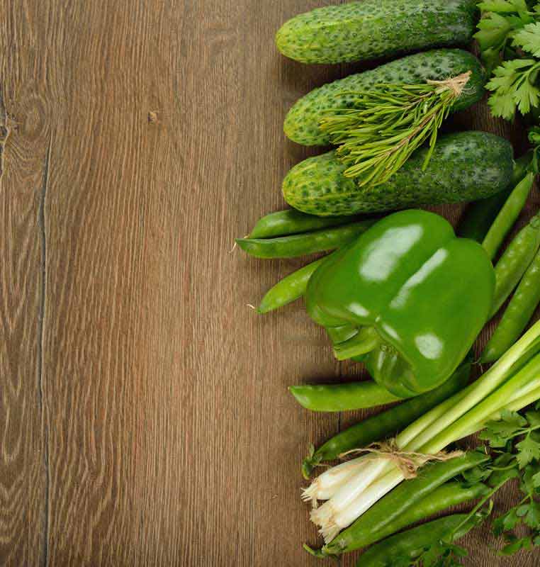 تصویر زیبا از خوراکی های سبز