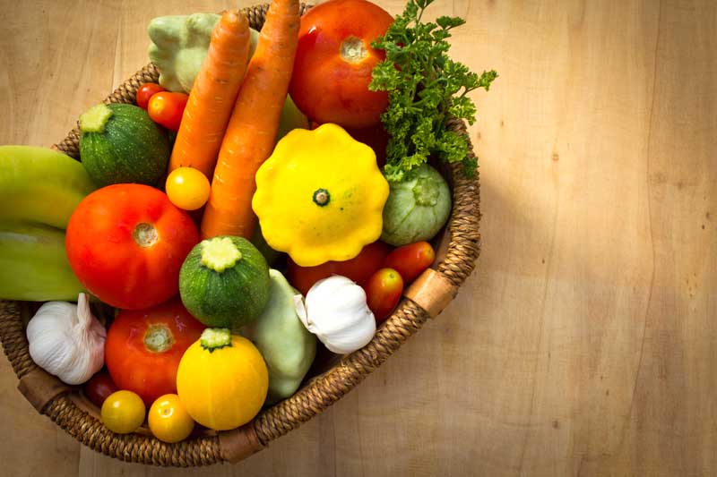 عکس زیبا از سبد خوراکی
