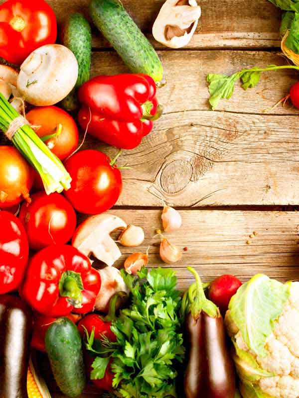 عکس زیبا از گوجه و فلفل قرمز