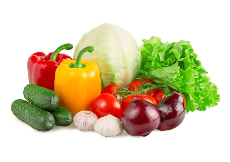 عکس زیبا از گوجه و پیاز قرمز