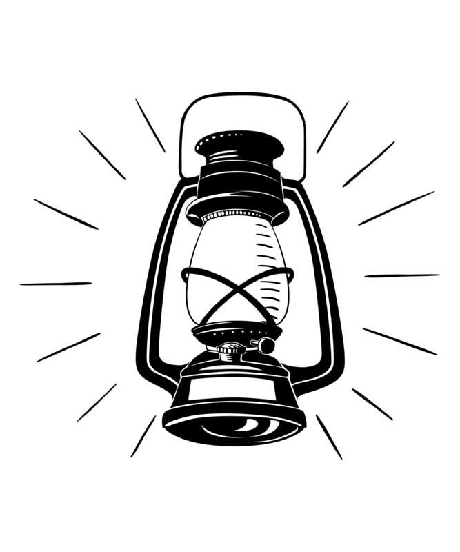 طرح کلیپ آرت فانوس روشن