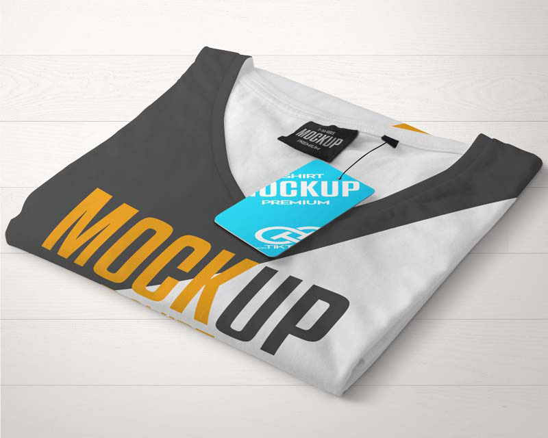 موکاپ تی شرت خاکستری