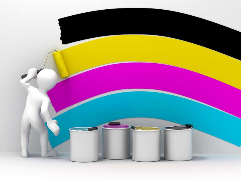 عکس سه بعدی از رنگ ها