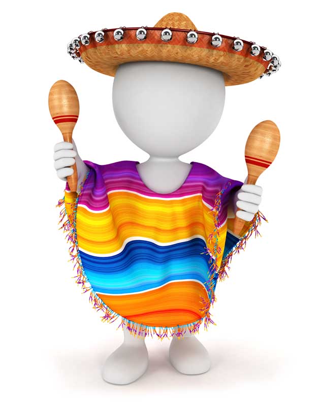 تصویر سه بعدی از خانم مکزیکی