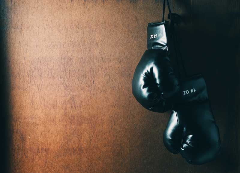 عکس لارج فرمت یک جفت دستکش بوکس