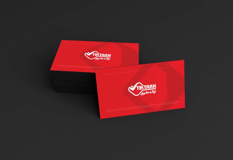 موکاپ دو عدد کارت ویزیت