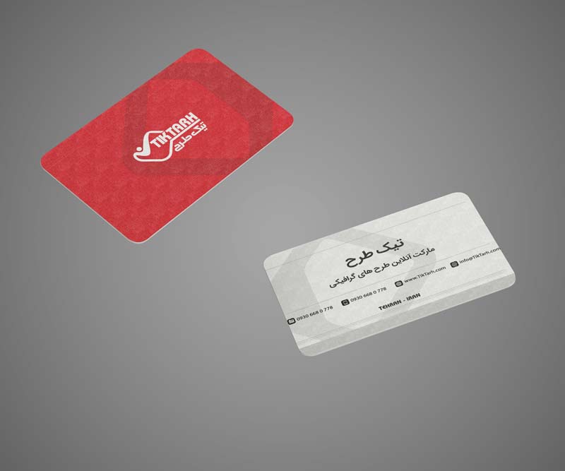 موکاپ کارت ویزیت ها در هوا