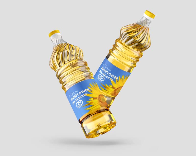 موکاپ ظرف روغن های نباتی