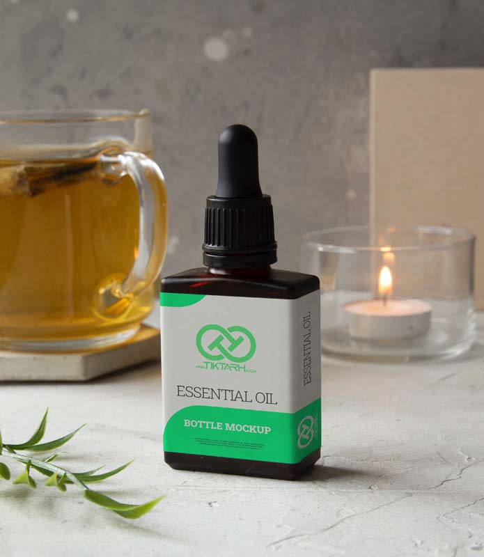موکاپ شیشه روغن برای درمان