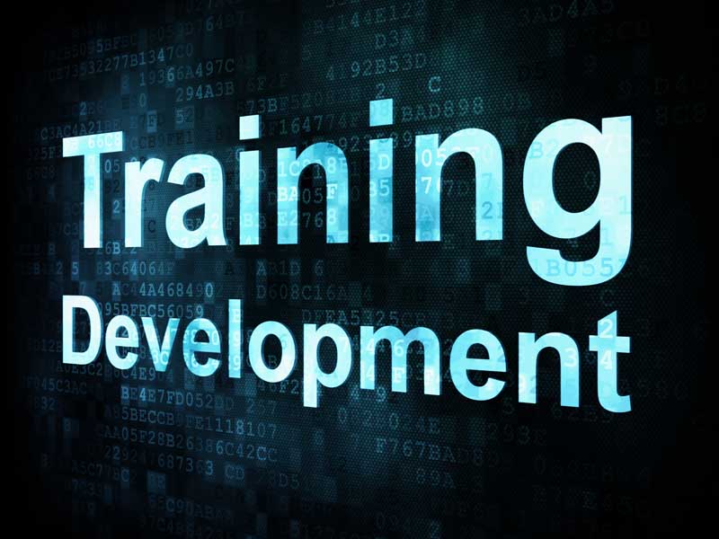 تصویر از تخته سیاه با نوشته Training