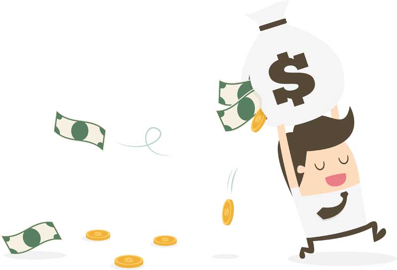 دانلود طرح پسر در حال فرار با کیسه پول