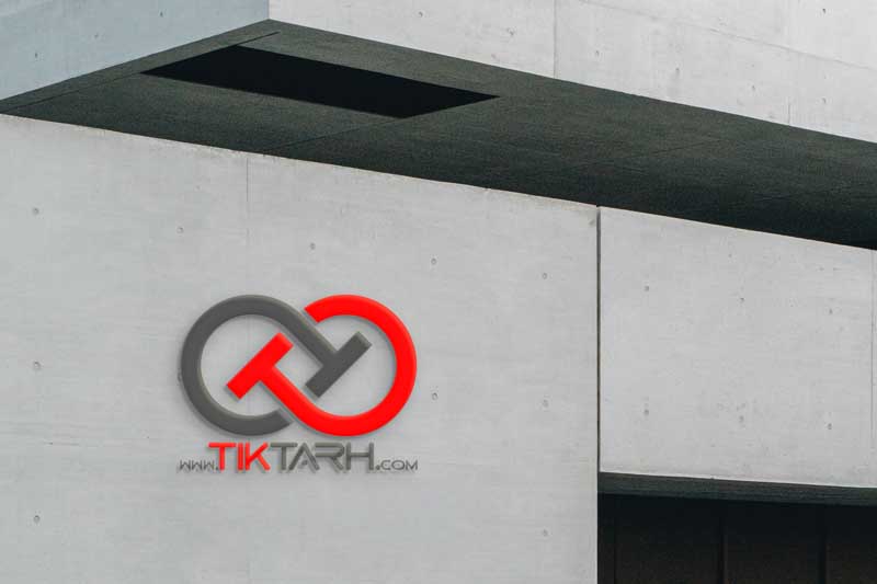 دانلود طرح موکاپ لوگو بر روی کابینت
