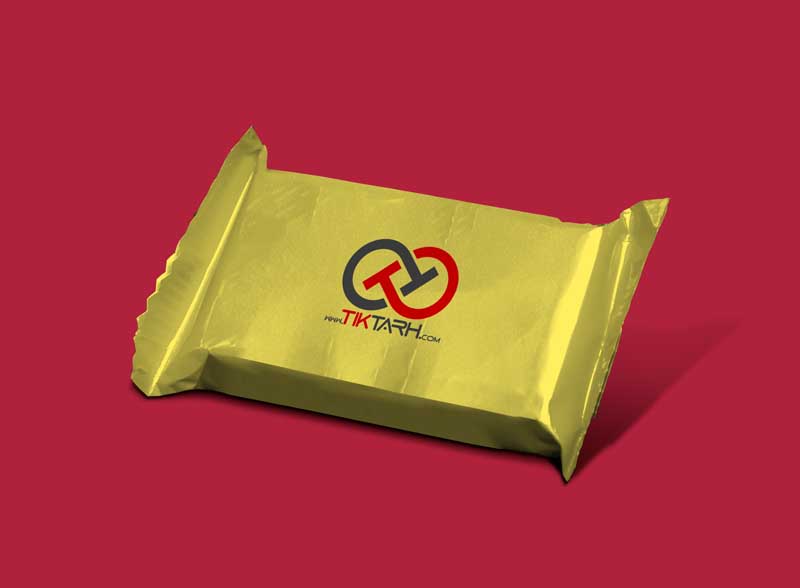 طرح موکاپ پاکت طلایی
