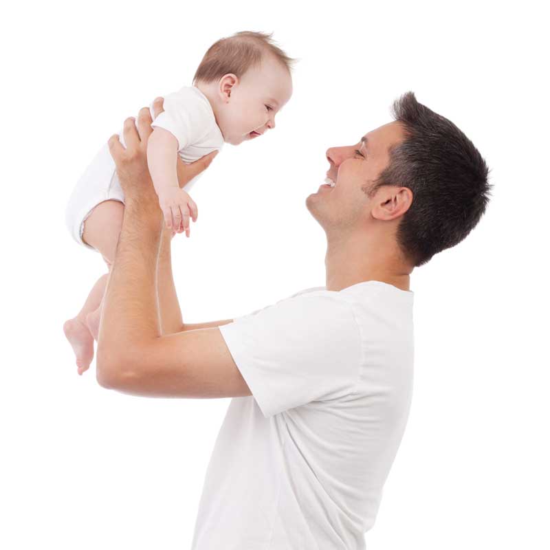 دانلود تصویر باکیفیت نیمرخ پدر و پسر
