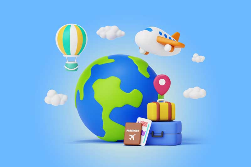 دانلود طرح لایه باز پس زمینه سفر